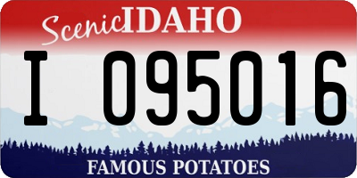ID license plate I095016