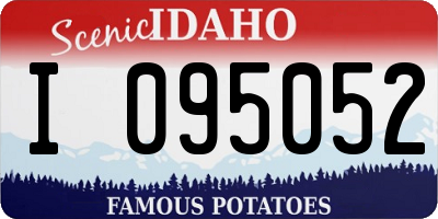 ID license plate I095052