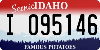 ID license plate I095146