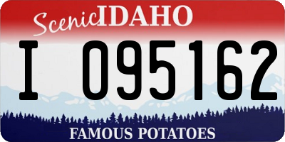 ID license plate I095162