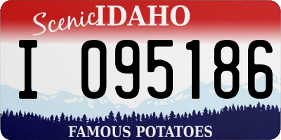 ID license plate I095186