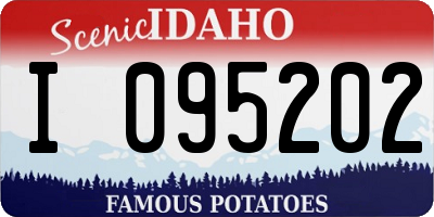 ID license plate I095202