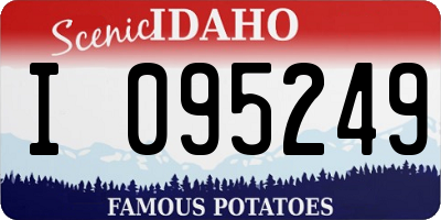 ID license plate I095249