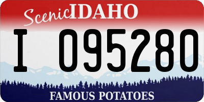 ID license plate I095280