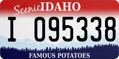 ID license plate I095338