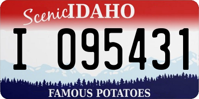 ID license plate I095431