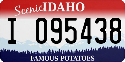 ID license plate I095438