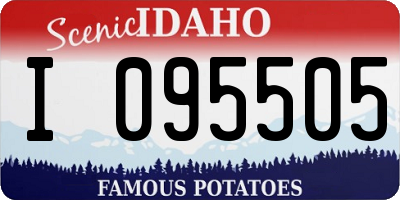 ID license plate I095505