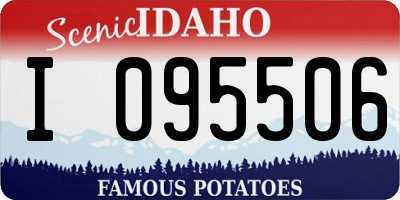 ID license plate I095506
