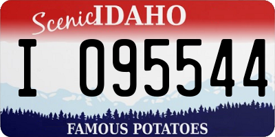ID license plate I095544