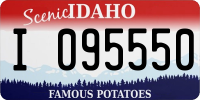 ID license plate I095550