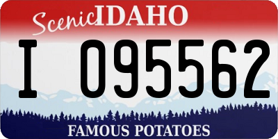 ID license plate I095562
