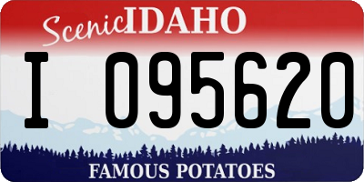 ID license plate I095620