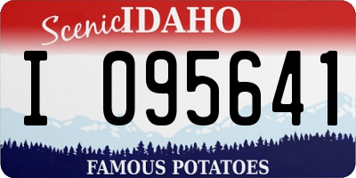 ID license plate I095641
