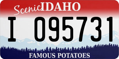 ID license plate I095731