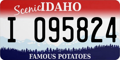 ID license plate I095824