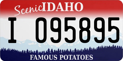 ID license plate I095895