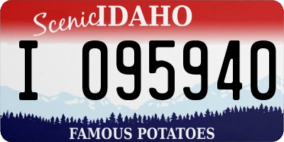 ID license plate I095940