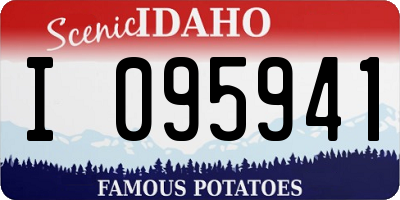 ID license plate I095941