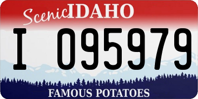 ID license plate I095979