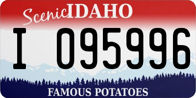 ID license plate I095996