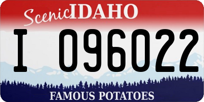ID license plate I096022