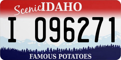 ID license plate I096271
