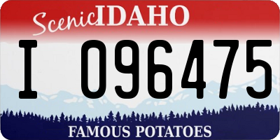 ID license plate I096475