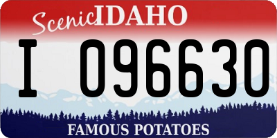 ID license plate I096630