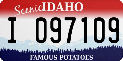 ID license plate I097109