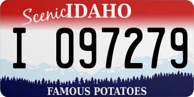 ID license plate I097279