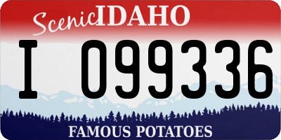 ID license plate I099336