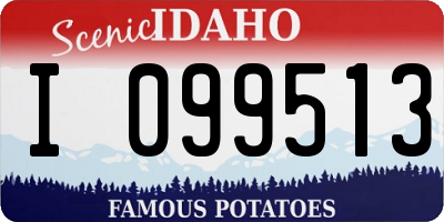 ID license plate I099513