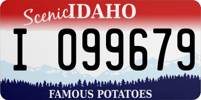 ID license plate I099679