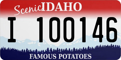 ID license plate I100146