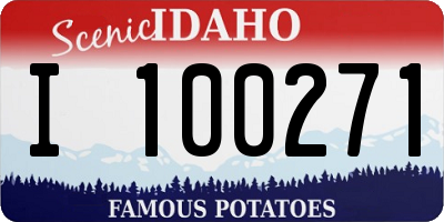 ID license plate I100271