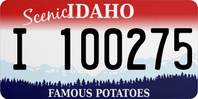 ID license plate I100275