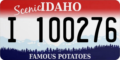 ID license plate I100276