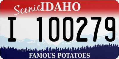 ID license plate I100279