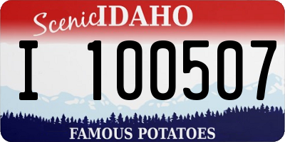 ID license plate I100507