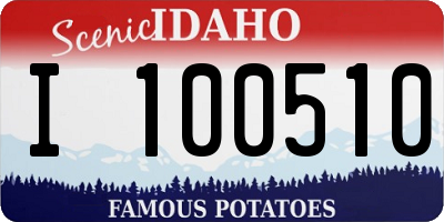 ID license plate I100510