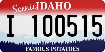 ID license plate I100515