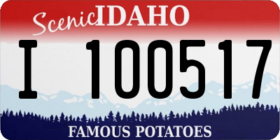 ID license plate I100517