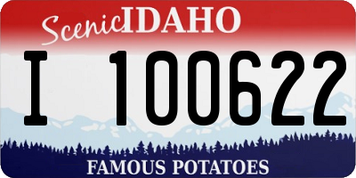 ID license plate I100622