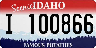 ID license plate I100866