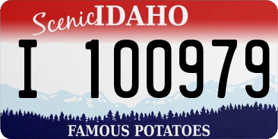 ID license plate I100979