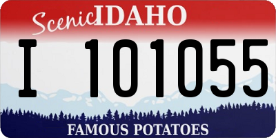 ID license plate I101055