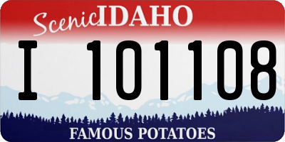 ID license plate I101108