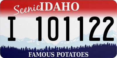 ID license plate I101122