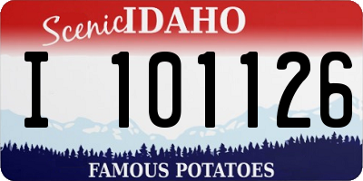 ID license plate I101126